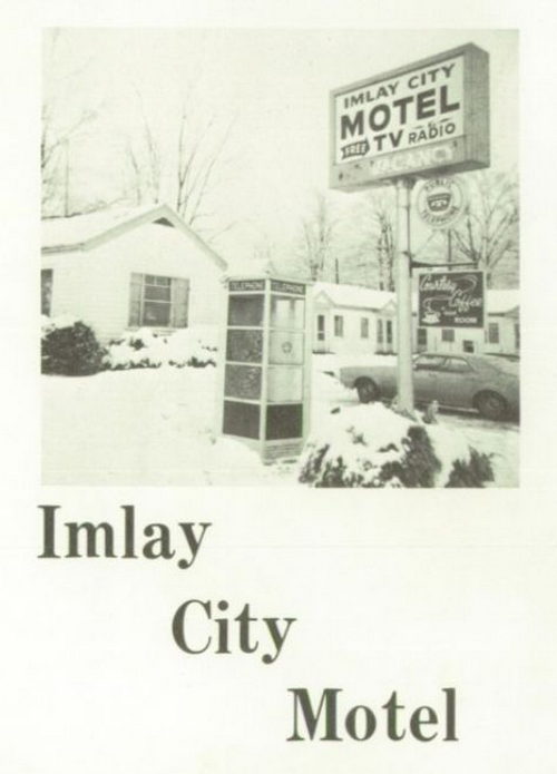 Imlay City Motel - 1969 Yearbook Ad (newer photo)
